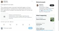 Tweet commenting on Iowa State Gambling